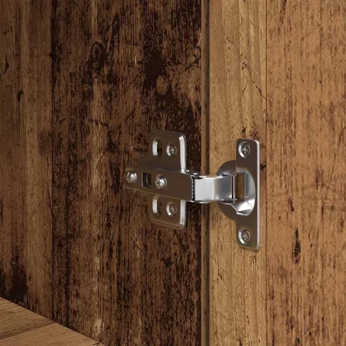  antik fa színű szerelt fa magasszekrény 50x35x180 cm