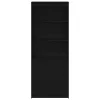  fekete tölgy szerelt fa magasszekrény 70 x 35 x 180 cm