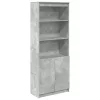  betonszürke szerelt fa magasszekrény 70 x 35 x 180