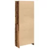  antik fa színű szerelt fa magasszekrény 70 x 35 x 180