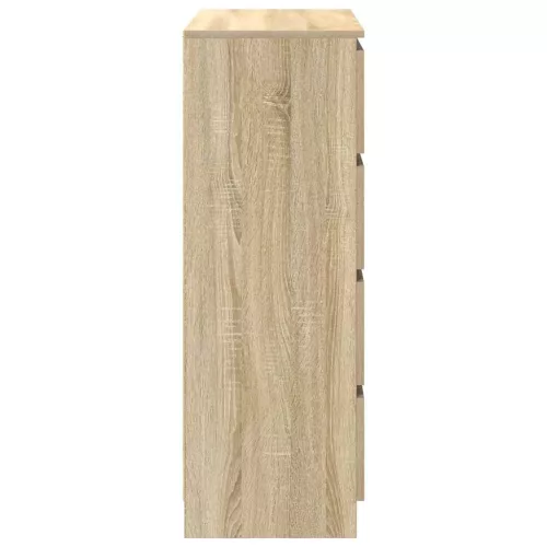  sonoma tölgy színű szerelt fa tálalóasztal 80x35x99 cm