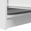  fehér szerelt fa tálalóasztal 100x35x99 cm