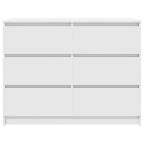  fehér szerelt fa tálalószekrény 100x35x76 cm