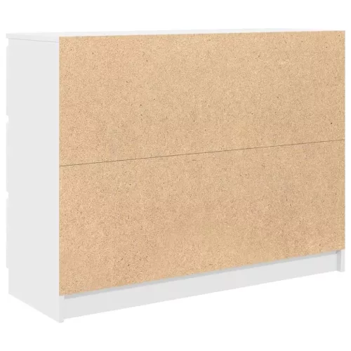  fehér szerelt fa tálalószekrény 100x35x76 cm