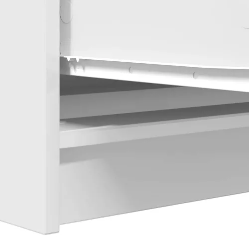  fehér szerelt fa tálalószekrény 100x35x76 cm