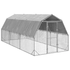  Csirkekifutó tetővel 2,5x6x2,25 m horganyzott acél