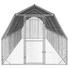  Csirkekifutó tetővel 2,5x10x2,25 m horganyzott acél