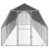  Csirkekifutó tetővel 2,5x12x2,25 m horganyzott acél