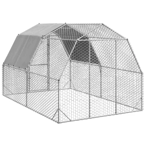  Csirkekifutó tetővel 2,5x4x2,25 m horganyzott acél