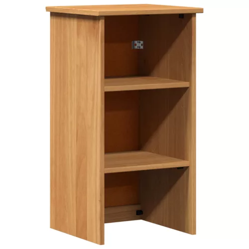  Fürdőszoba bútor szett polcokkal tárolóval ajtóval 2 pcs Barna és Méz barna