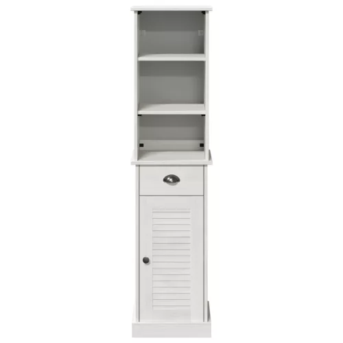  Fürdőszoba bútor szett 2 pcs Barna és fehér 37 x 34 x 150 cm