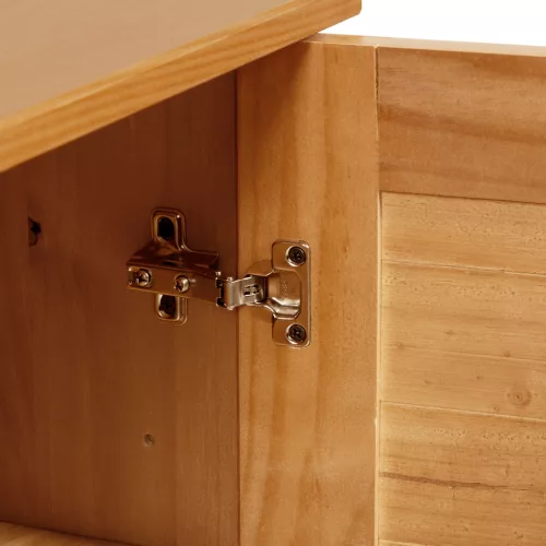  Fürdőszoba bútor szett polcokkal tárolóval ajtóval 2 pcs Barna 67.5 x 34 x 80 cm