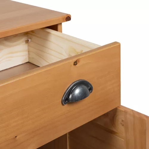  Fürdőszoba bútor szett fiókkal polcokkal tárolóval ajtóval 2 pcs Barna 67.5 x 34 x 80 cm