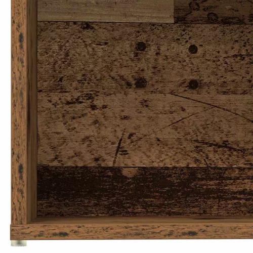  3 db antik fa színű szerelt fa könyvszekrények