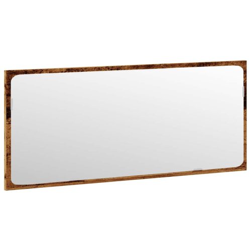  4 részes antik fa színű szerelt fa fürdőszobai bútorszett