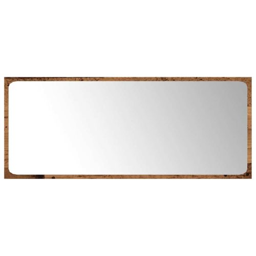  5 részes antik fa színű szerelt fa fürdőszobai bútorszett