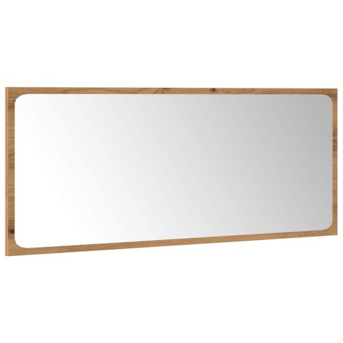  5 részes kézműves tölgy színű szerelt fa fürdőszobai bútorszett