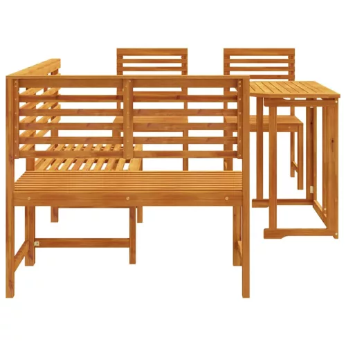  Kert Pad Készlet 4 pcs Barna tömör akácfa