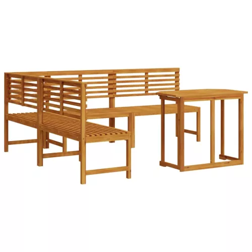  Kert Pad Készlet 4 pcs Barna Tömör Akácfa