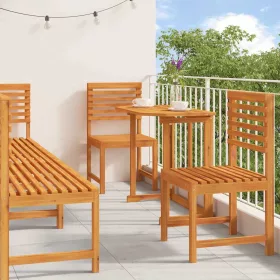  Kert Bistro Készlet 6 pcs Barna Tömör Akácfa