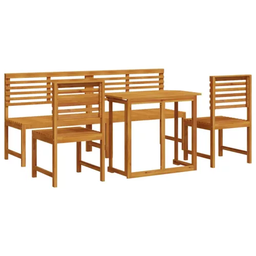  Kert Bistro Készlet 5 pcs Barna Tömör Akácfa