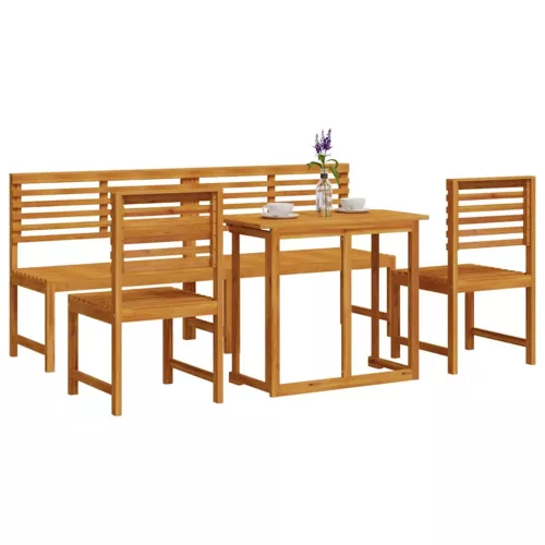  Kert Bistro Készlet 5 pcs Barna Tömör Akácfa