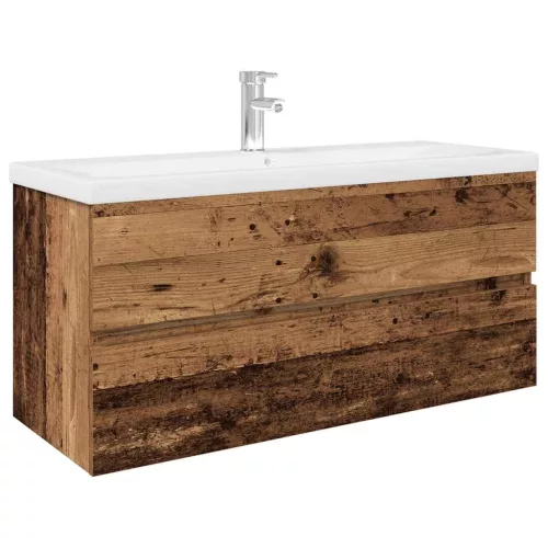  antik fa mosogatószekrény beépített medencével és csapteleppel