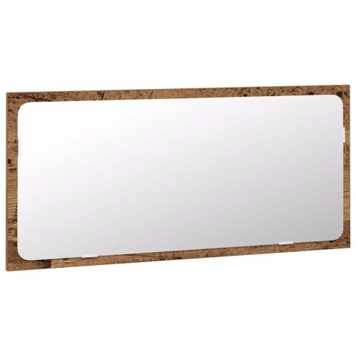  3 részes antik fa színű szerelt fa fürdőszobai bútorszett