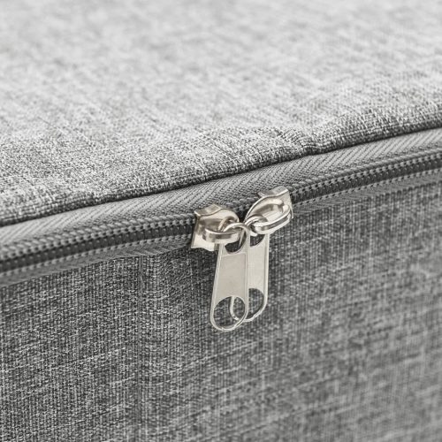  2 db szürke szövet tárolódoboz 70 x 40 x 18 cm