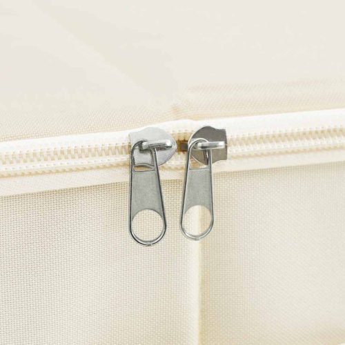  2 db krémszínű szövet tárolódoboz 70 x 40 x 18 cm