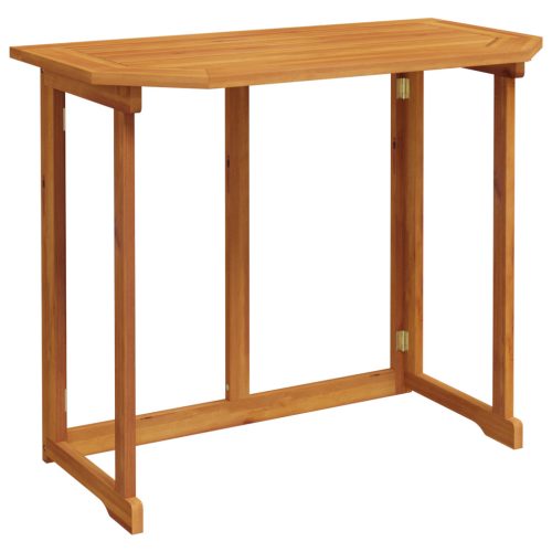  4 darabos kertibútor szett párnákkal, tömör akácfából