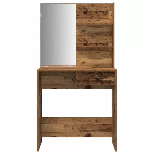  fésülködőasztal szett antik fa szerelt fa