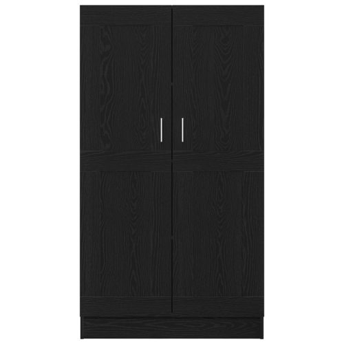  Könyvespolcok 2 db Fekete Tölgy 165x30,5x150 cm Műgyanta