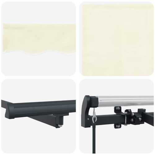  Behúzható napellenző Krém 250 x 200 cm szövet