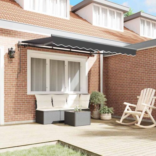  Behúzható napellenző Antracit 250 x 200 cm szövet