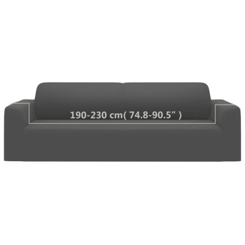  3-személyes sztreccs poliészterdzsörzé kanapéhuzat