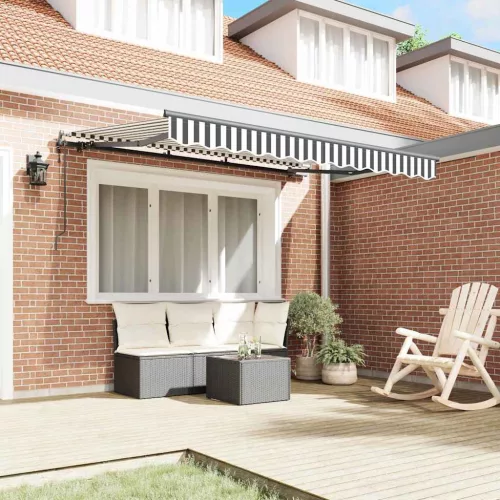  Behúzható napellenző Antracit 250 x 200 cm szövet