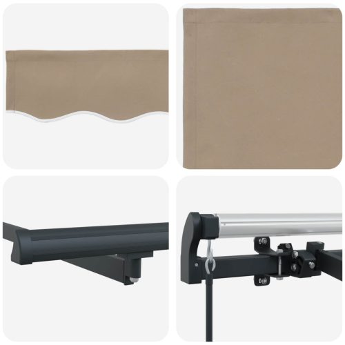  Behúzható napellenző Bézs 250 x 200 cm szövet