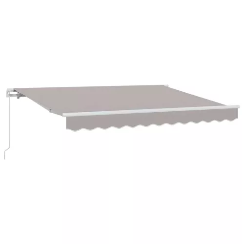  Behúzható napellenző Világosszürke 250 x 200 cm szövet