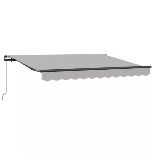  Behúzható napellenző Világosszürke 250 x 200 cm szövet
