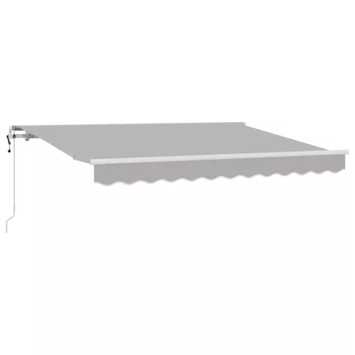 Behúzható napellenző Világosszürke 250 x 200 cm szövet