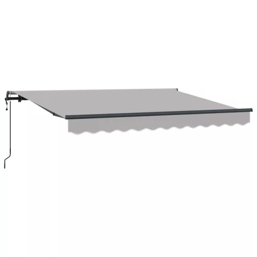  Behúzható napellenző Világosszürke 250 x 200 cm szövet