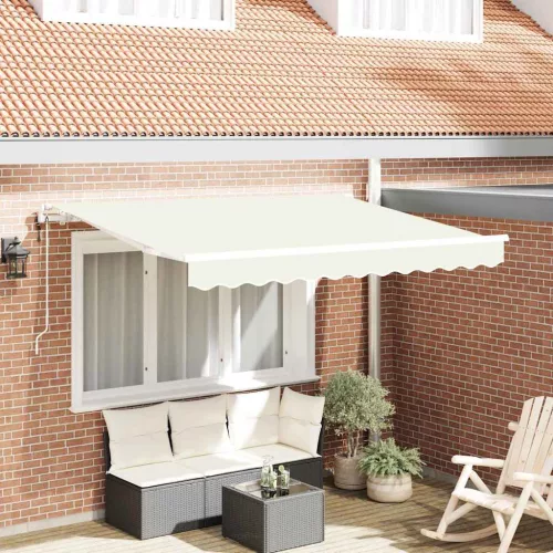  Behúzható napellenző Krém 300 x 200 cm szövet