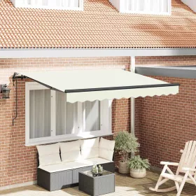  Behúzható napellenző Krém 300 x 200 cm szövet