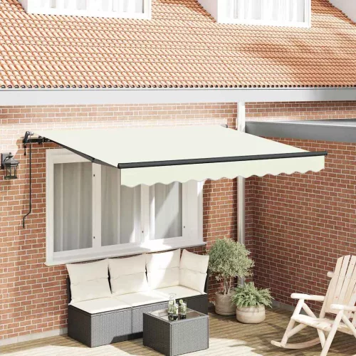  Behúzható napellenző Krém 300 x 200 cm szövet