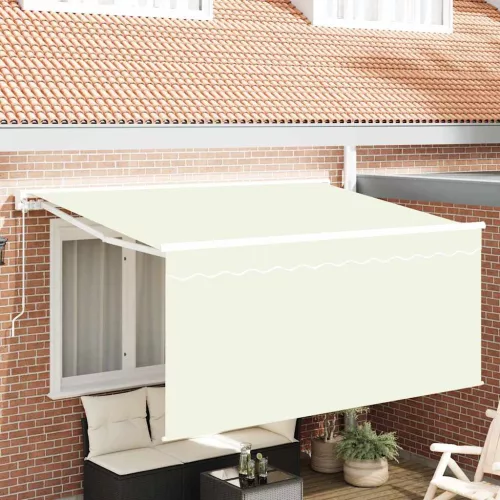  Behúzható napellenző Krém 300 x 200 cm szövet