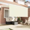  Behúzható napellenző Krém 300 x 200 cm Pamut és Alumínium