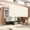  Behúzható napellenző Krém 300 x 200 cm Pamut és Alumínium