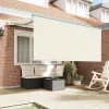  Behúzható napellenző Krém 300 x 200 cm Pamut és Alumínium