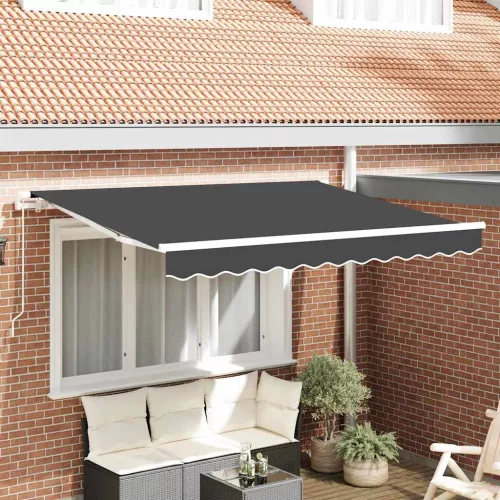  Behúzható napellenző Antracit 300 x 200 cm szövet